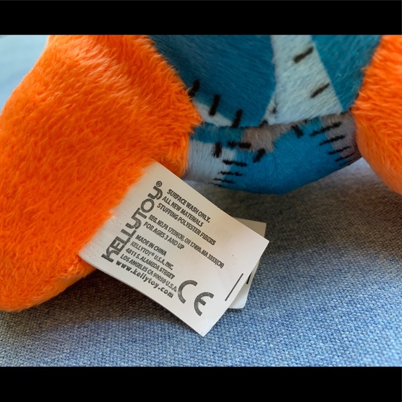 KellyToy 8" Orange Duck Stuffed Animal (Gift with Purchase) - Picture 5 of 9